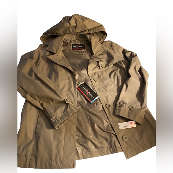 Zeroxposur nwts new tan rain coat size small - Picture 1 of 16